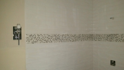 Tile in master shower