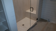 Guest shower door is installed