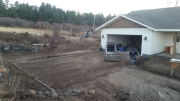 Garage apron prep
