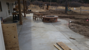 Rear patio completed