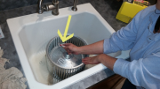 Detailed furnace blower wheel cleaning