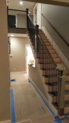 Stair rail ready for inspection