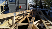 Trusses are prepared with hangers