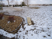 Limestone post moved to safety