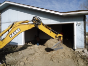 Starting garage excavation