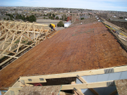 Old roof has been cleaned