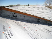Little gable in midlle of roof is covered with Ice&Water and Feltex