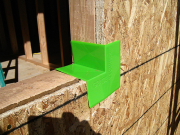 We use Vycor green corners for a better window installation system