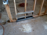New cold air returns in kitchen knee wall