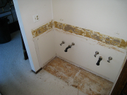 Master bathroom renovation underway