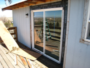 Door from great room is relocated to master bedroom