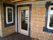 Windows and door at deck area