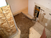Drain and sewer line connection finished
