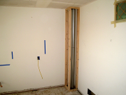 Chase for water heater flue