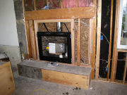 Fireplace installed