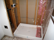 New shower base and valve