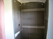 Durock in showers