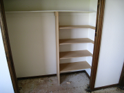 Extra shelves in bedroom #2 closet