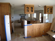 View into kitchen from dining room