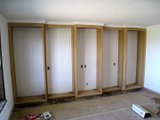 Office book case in progress