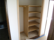 New shelves in hallway closet