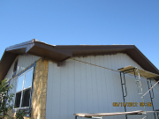Fascias and soffits are painted