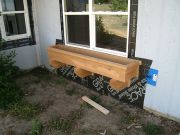 Planter box installed