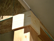 New trim on top of deck columns