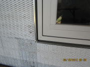 Detail of J metal & lath around windows