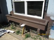 Planter box is painted