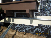 Flashings & J metal by planter box