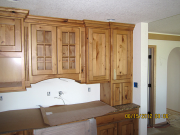 Kitchen cabinets are finished