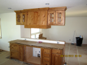 Range hood wrapped with finish trim