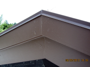 Detail of gable drip edge flashing
