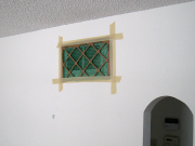 Air returns protected with temp filters for dust control