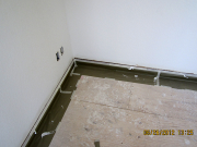 Baseboards are masked