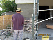 Stone installation started