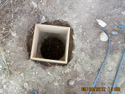 3 ft deep holes for deck piers
