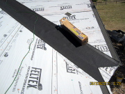Extra paper in roof valleys