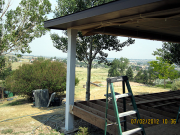 Deck posts are primed