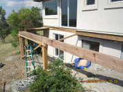 Posts & beams for new deck at master bedroom