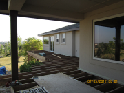 Framing north part of deck