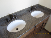 Plumbing in master bath is finished