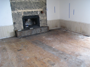 Carpets and padding removed