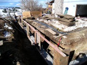 Foundation footings are finished