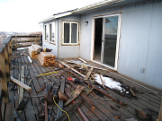 The trellis was removed