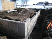Foundation forms are removed