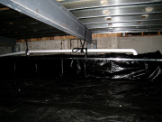 Radon system in new crawl space