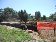 Partial dirt storage on site