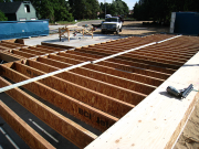 Joists installed - ready to be sheathed